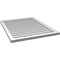 Ekena Millwork Vertical Surface Mount PVC Gable Vnt: Non-Functional, w/2"W x 1-1/2"H, Brickmould Frame, 30"W x 38"H GVPVE30X3802SN - alternate 4